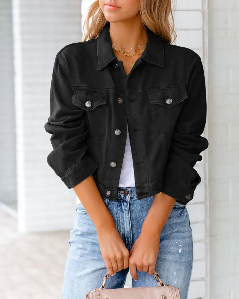 Women's Women Long Sleeve Casual Coat Denim Jacket