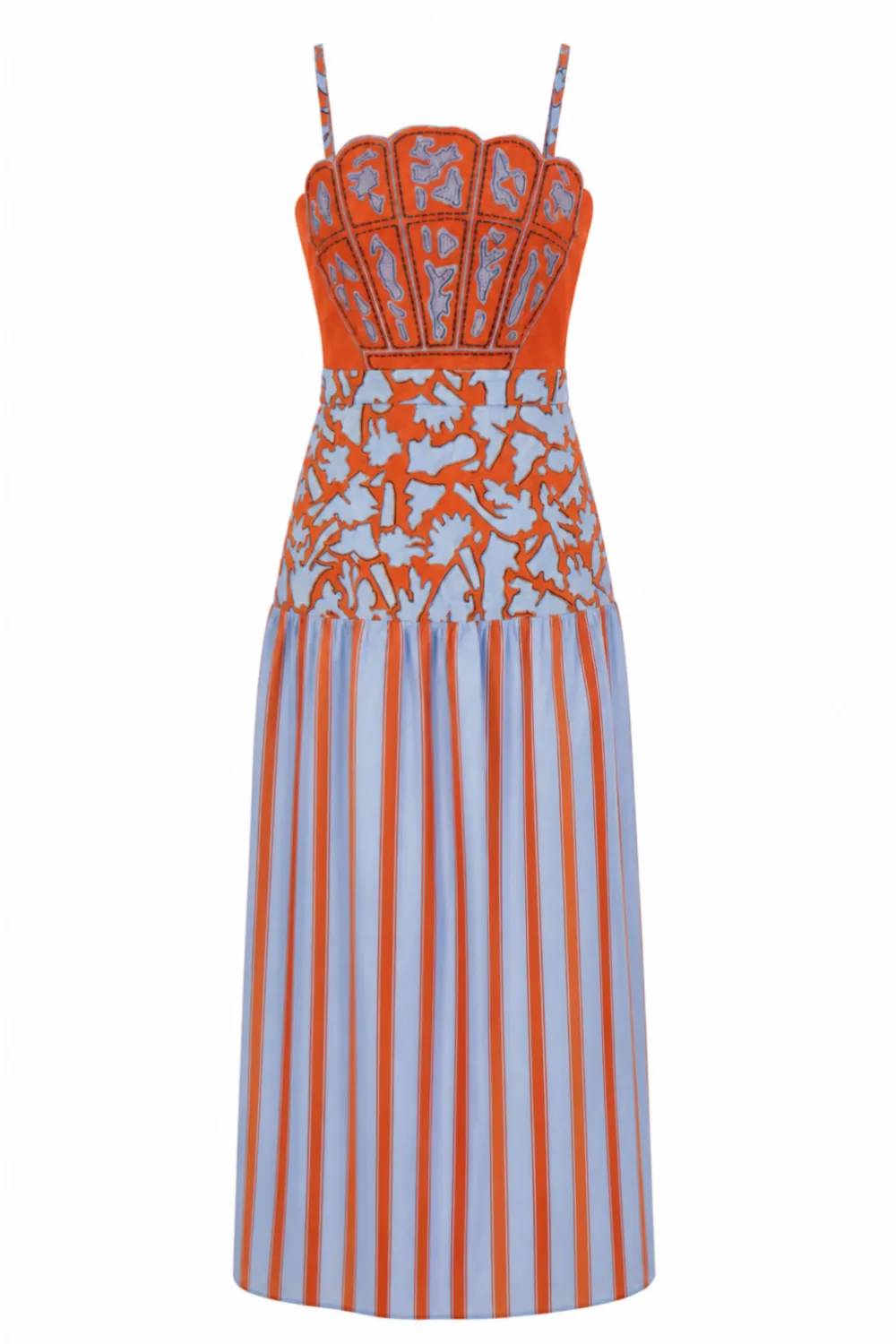 Textured Soft Midi A-Line Dress