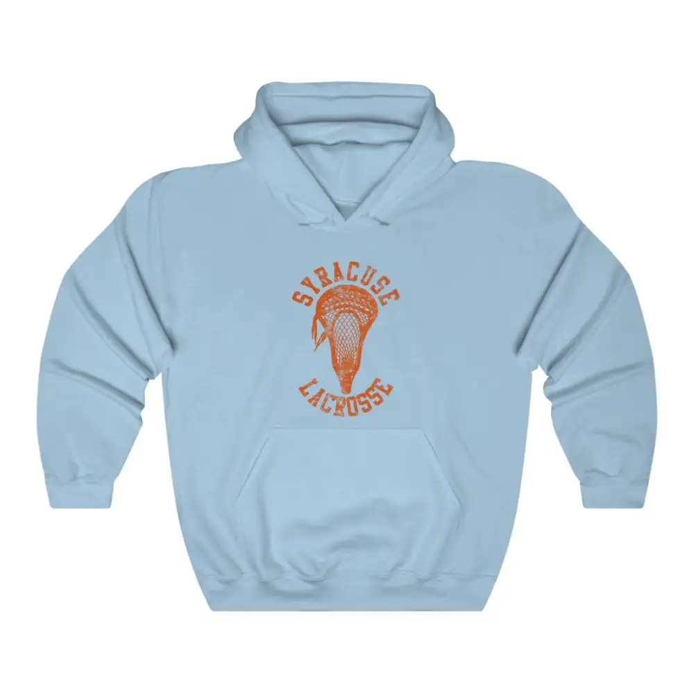 Relaxed Stick Head Accent Lacrosse Graphic Pullover Hoodie