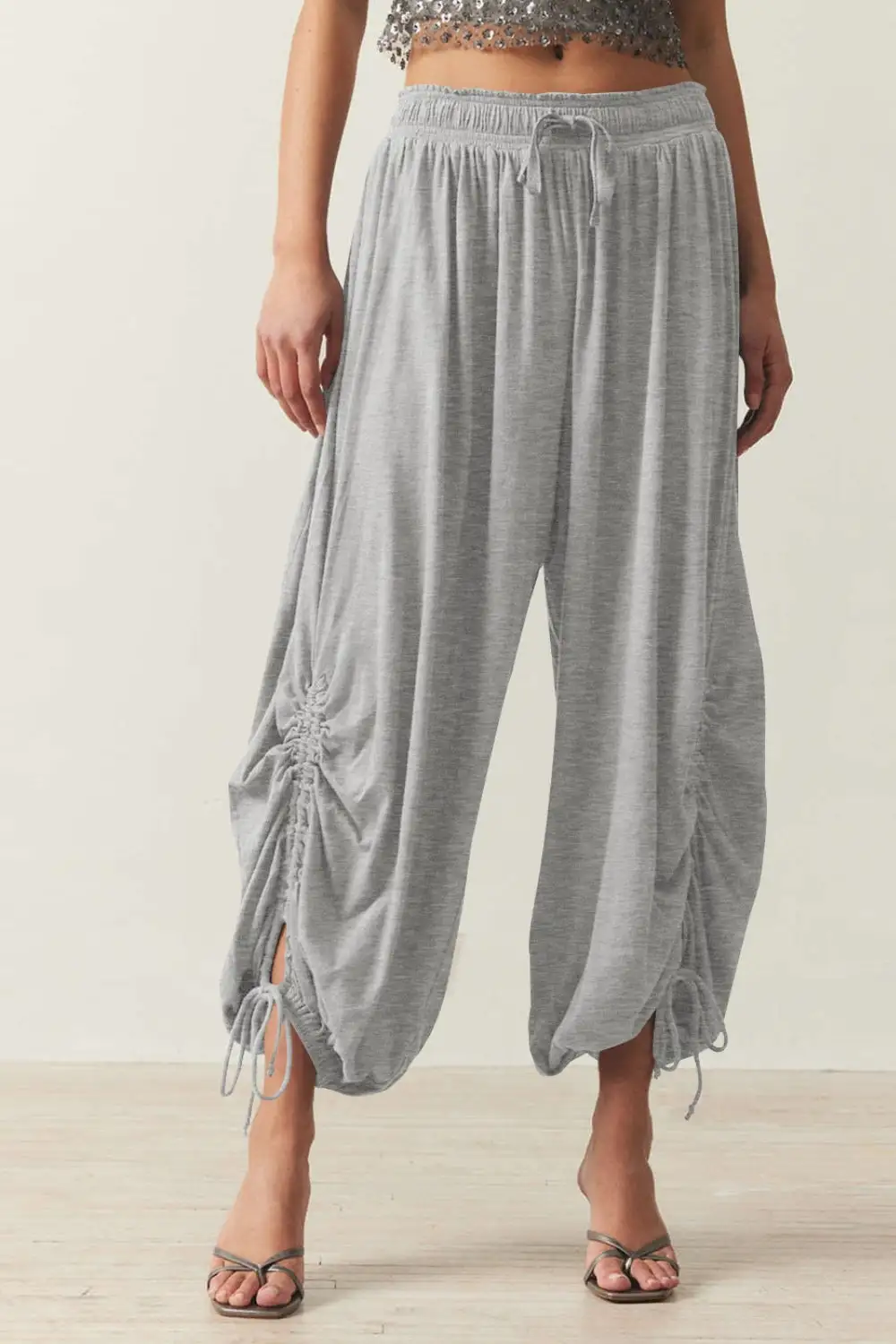 Everyday Drawstring Ruched Pants