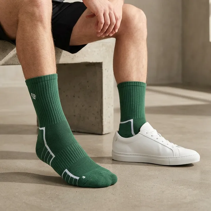Men's Casual Contrast Stripe Socks