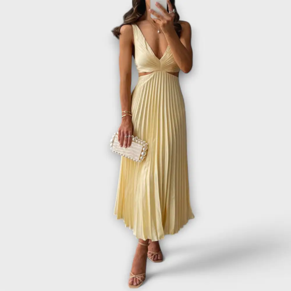 Pleated Everyday Casual Dress