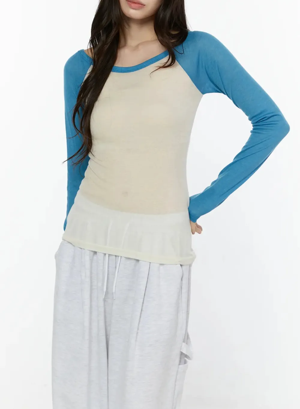 Slim-Fit Raglan Top