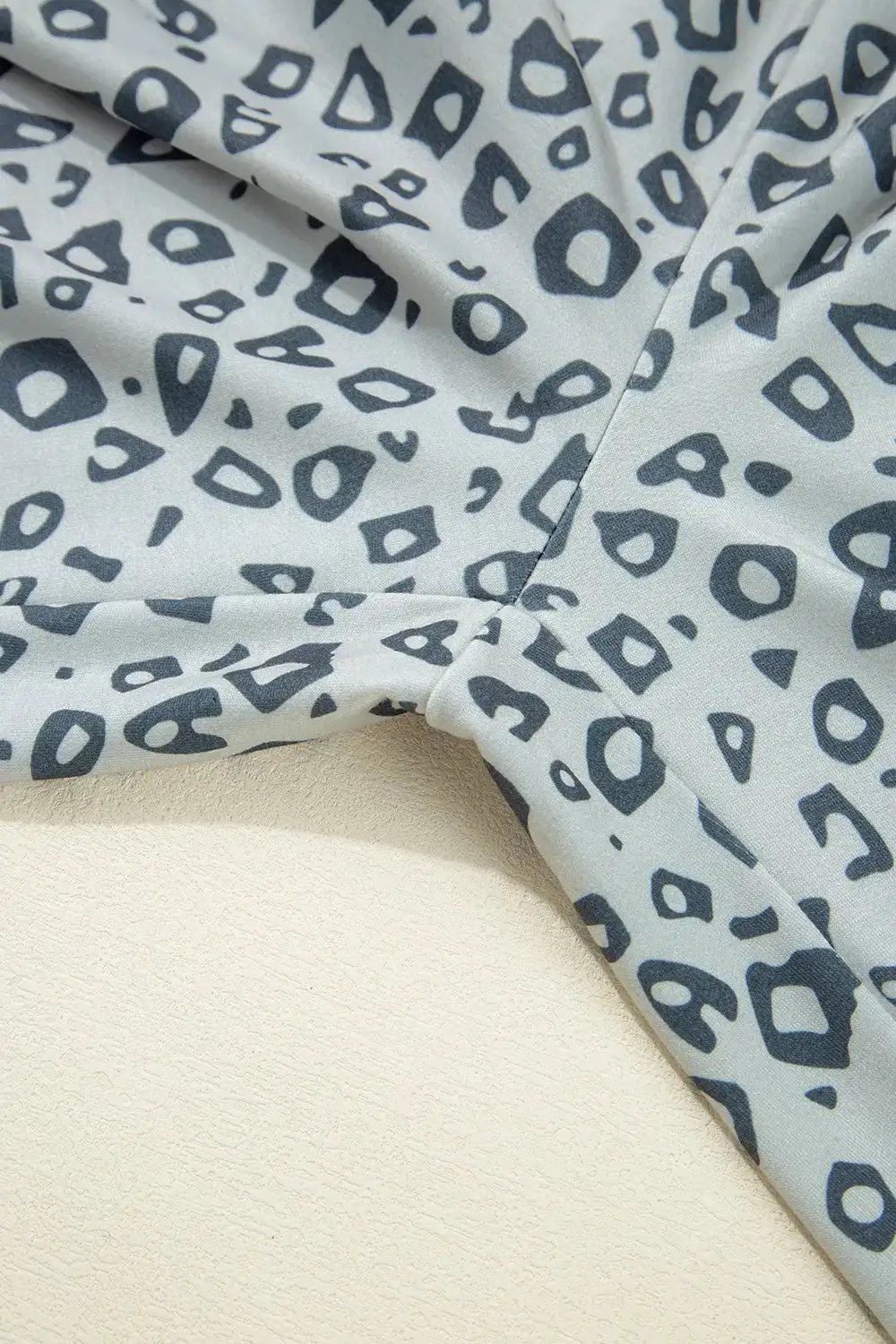 Leopard High Waist Side Bow Pants