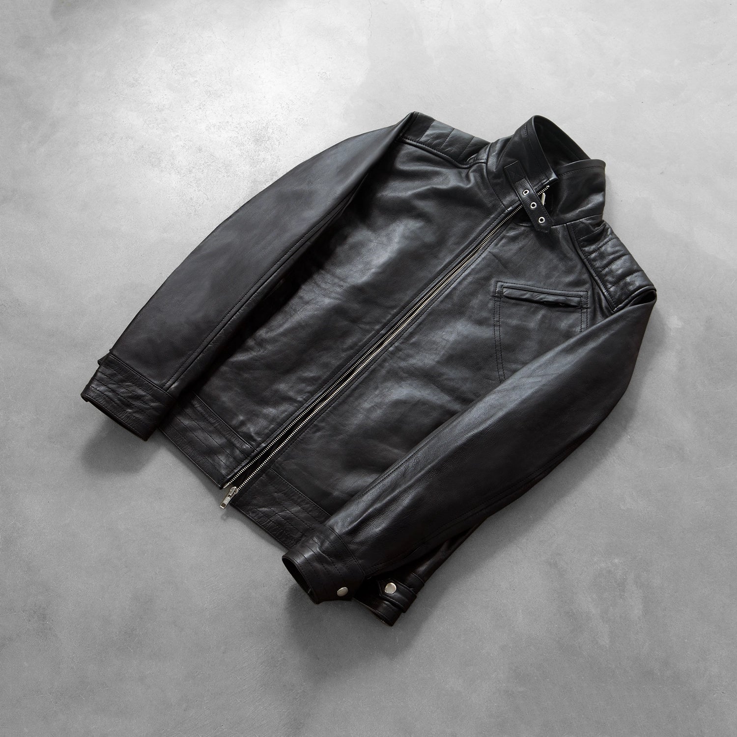 Men's Classic Biker Leather Jacket