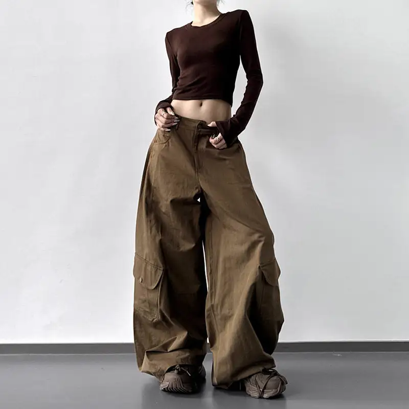 Women's Wide Leg Cargo Pants
