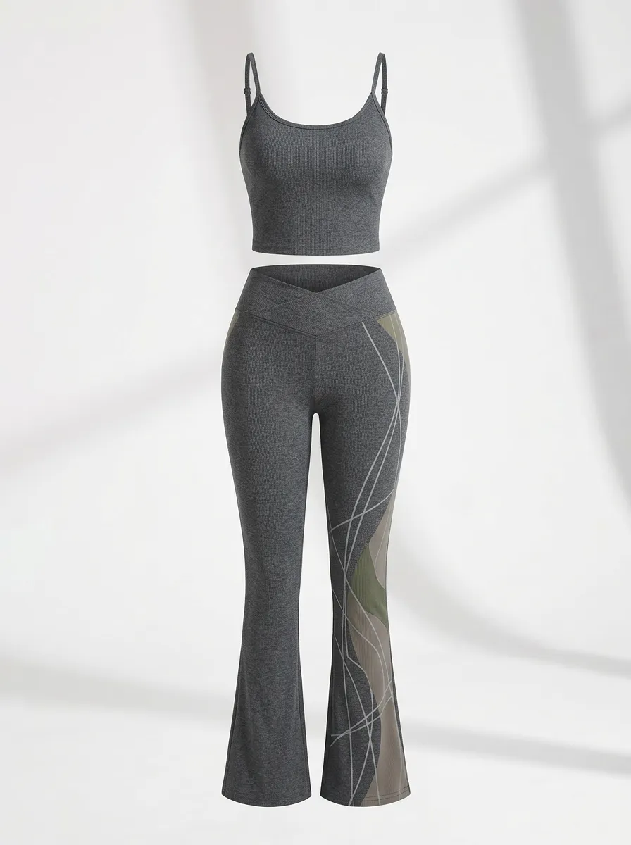 Abstract Line Ribbed Flare Active Set