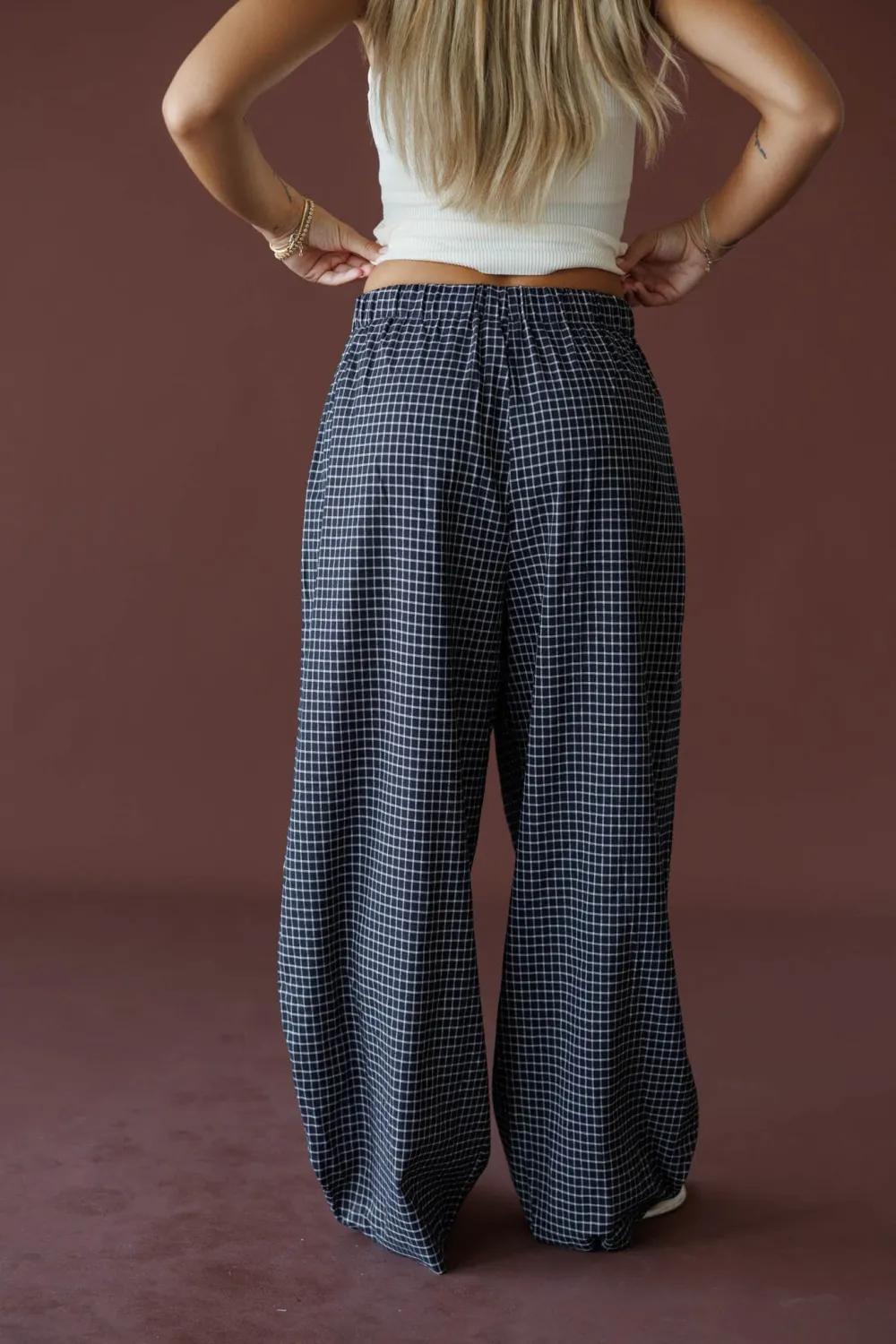 Balloon Checkered Pants