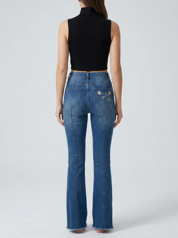 Women's High Waist Casual Denim Jeans