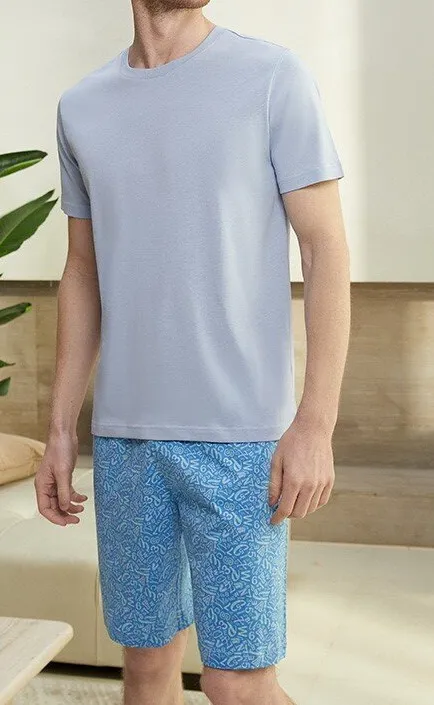 Cotton Linen Short Sleeve Sleepwear Set