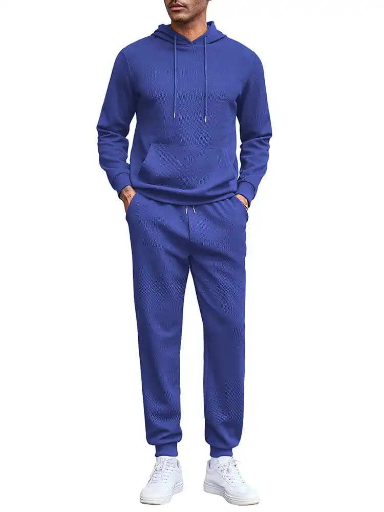 Waffle Hoodie Jogging Set