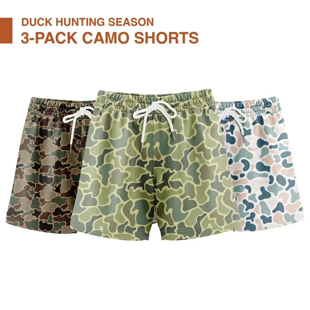 Men's Camo Camo Shorts With 5 Inch Inseam
