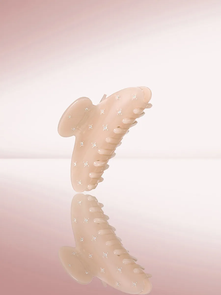 Nude Rhinestone Hair Claw