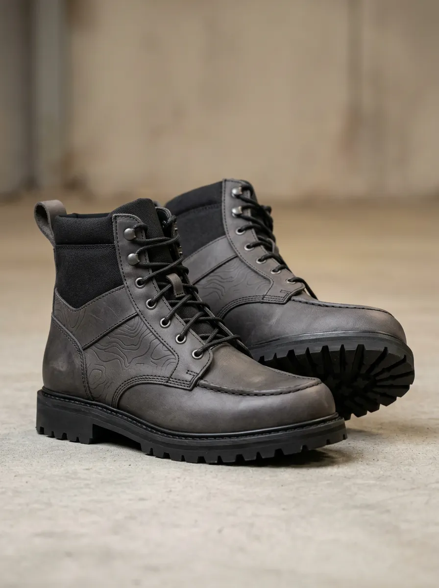 Men's Classic Explorer Topographic Map Work Boots
