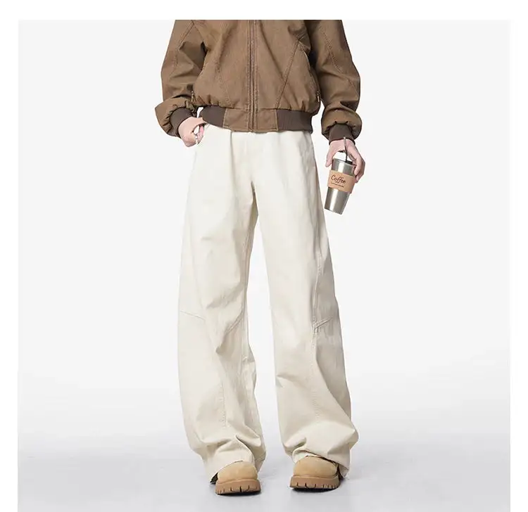 Workwear Ultra-Wide Faded Jeans