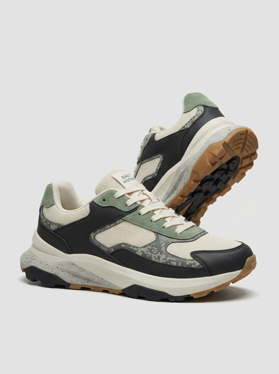 Digital-Camo Camo Casual Sneakers