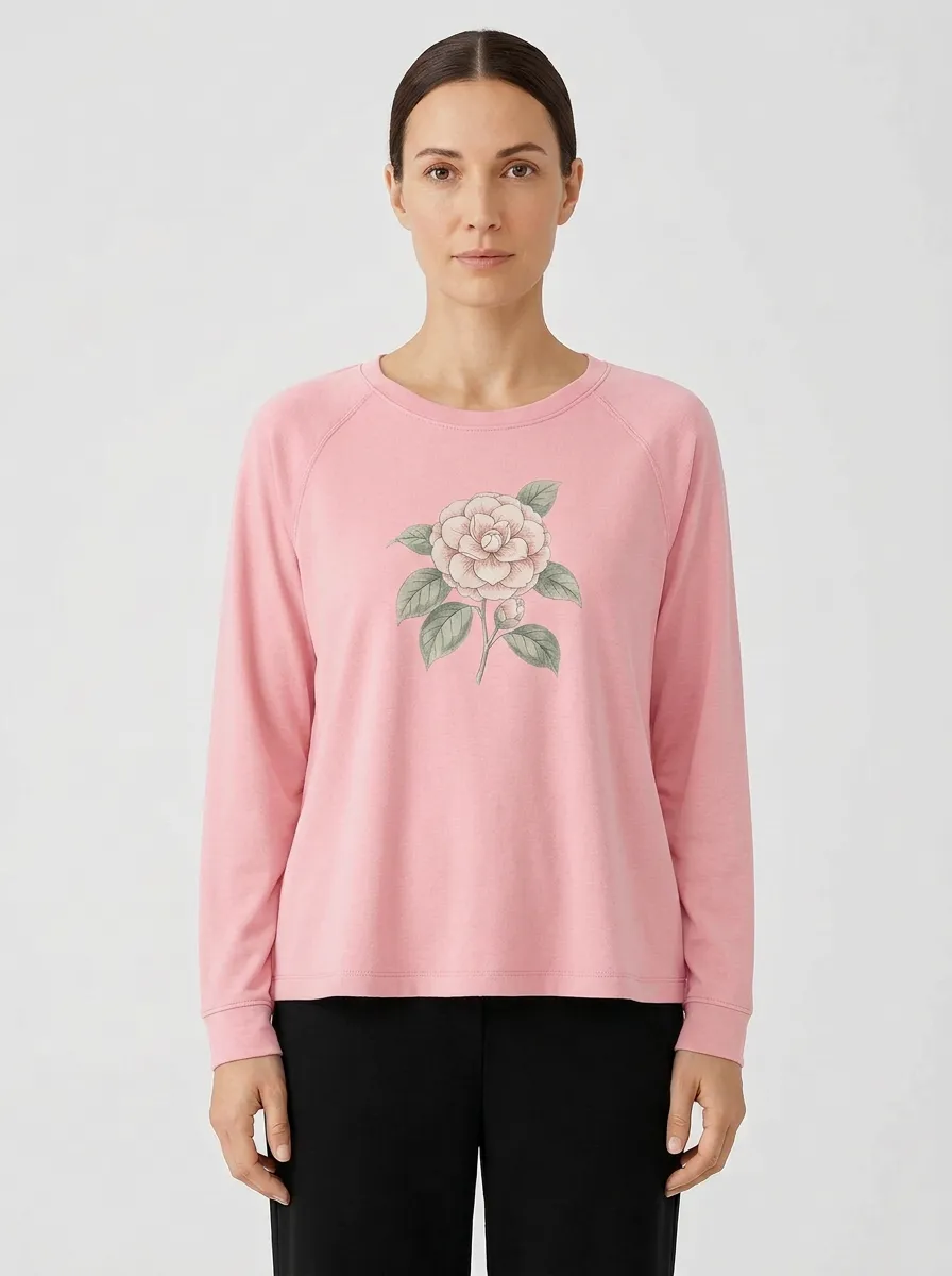 Women's Floral Graphic Raglan Pullover