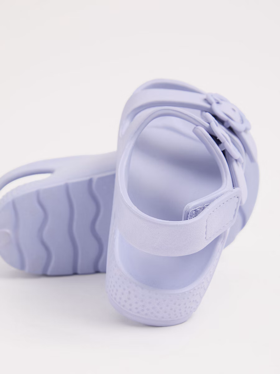 Lilac Double Buckle Sandals detail 1