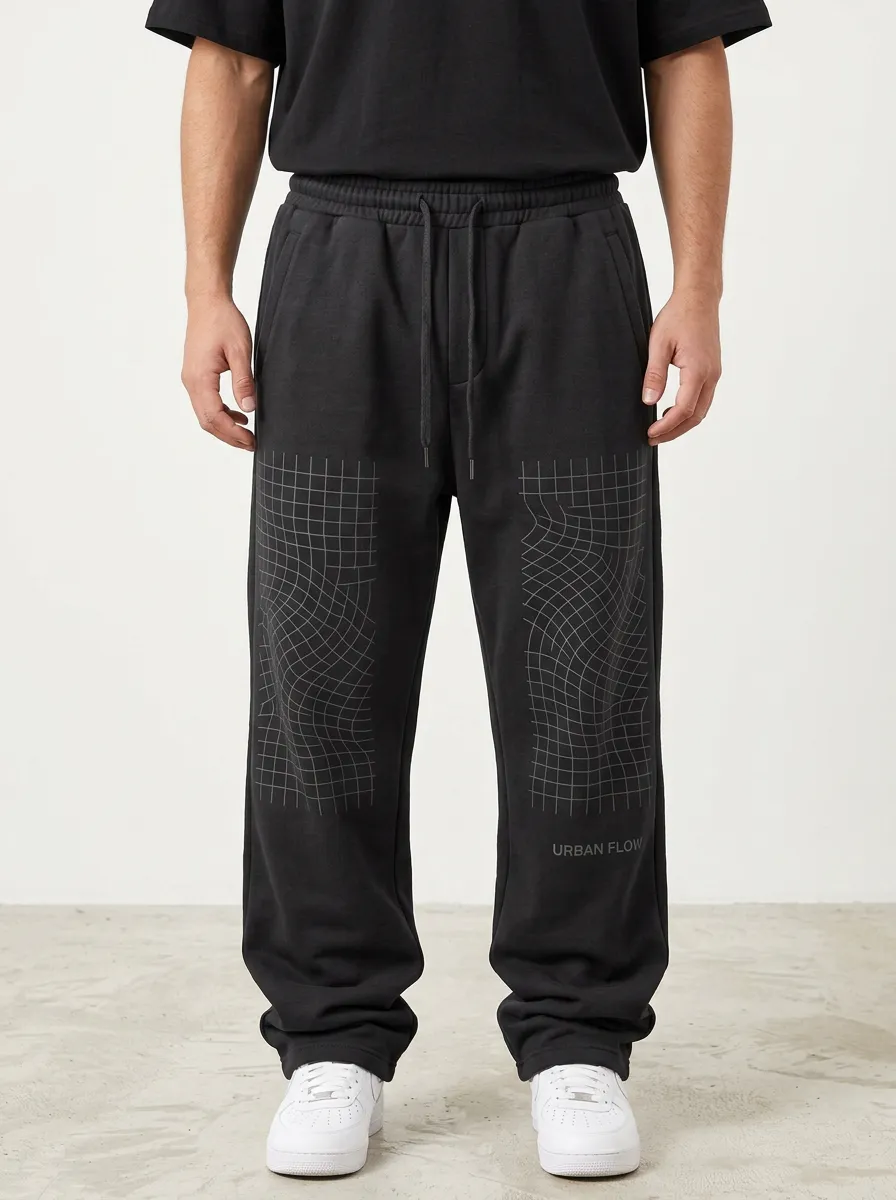 Sweatpants Grid Men's Sweatpants