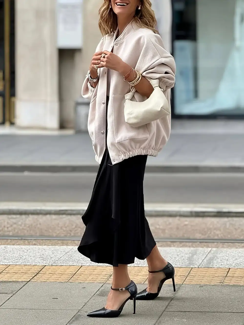 Oversized Button Up Long Sleeve Jacket