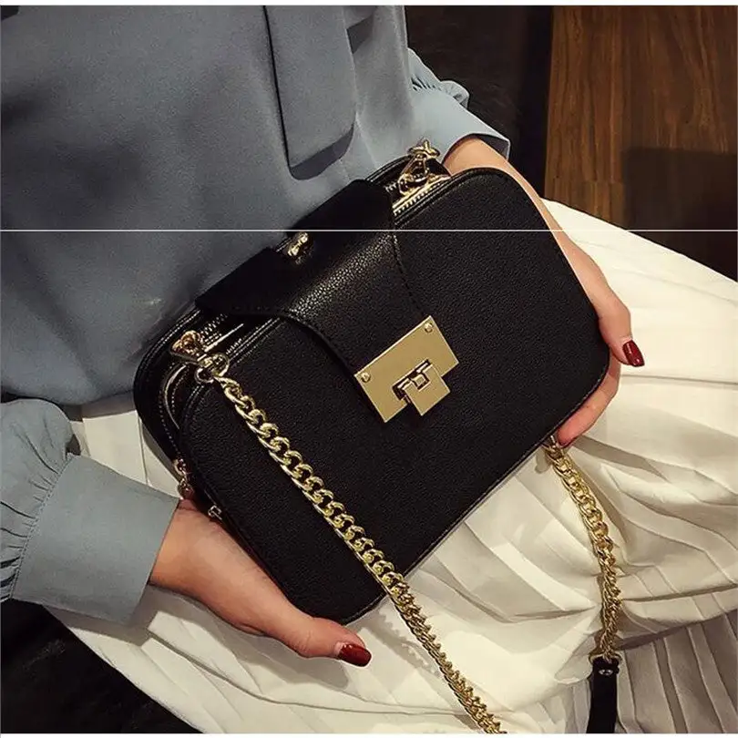 Sleek Women's PU Shoulder Bag Messenger Clutch Small