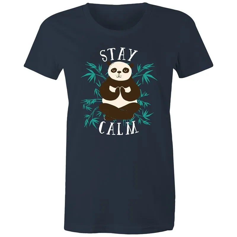 Yoga Stay Calm Panda T-Shirt
