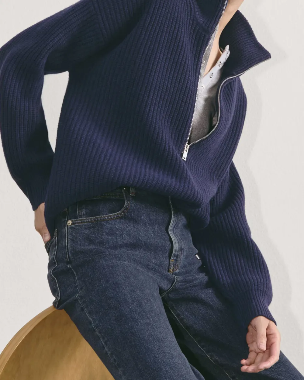 Straight-Leg High-Waisted Jeans