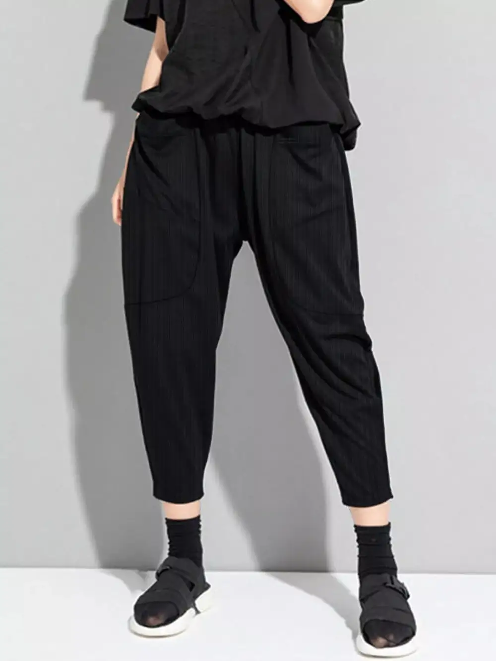 Plus Size Loose Fit Harem Pants