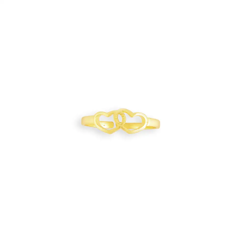 Heart Motif Everyday Brass Ring