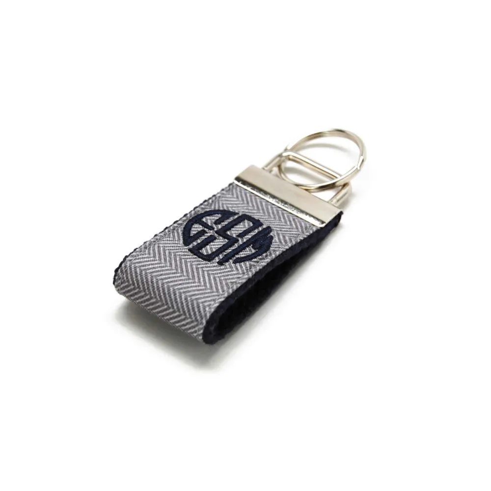 Herringbone Artful Keychain