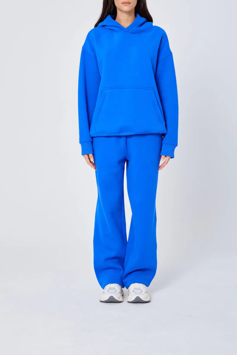 Soft And Comfortable Breathable Loose Blue Hoodie