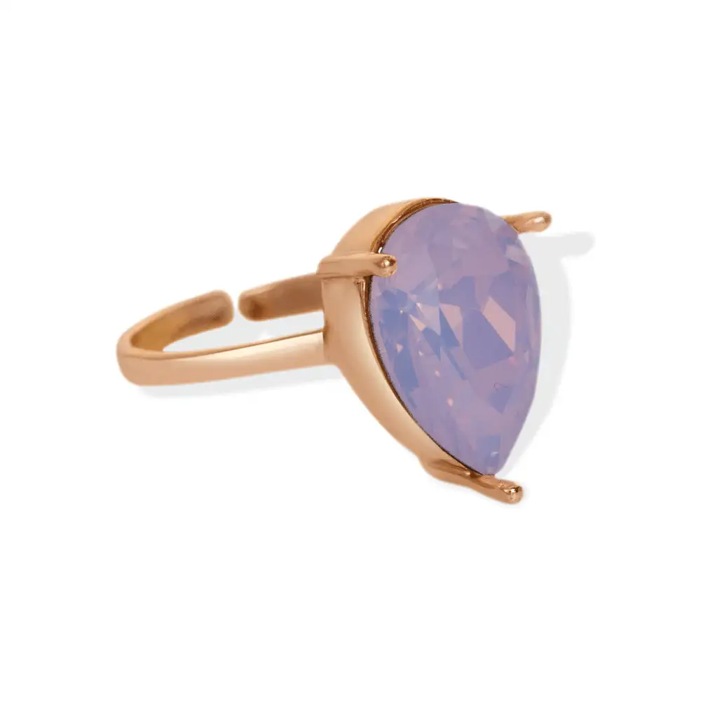 Unicorn Motif Crystal Statement Ring