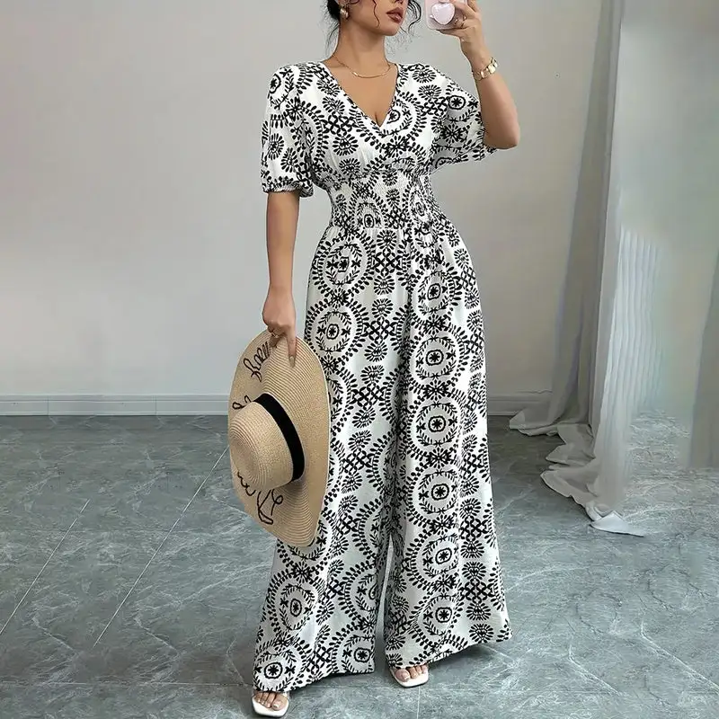 Relaxed Wide-Leg Casual Jumpsuit