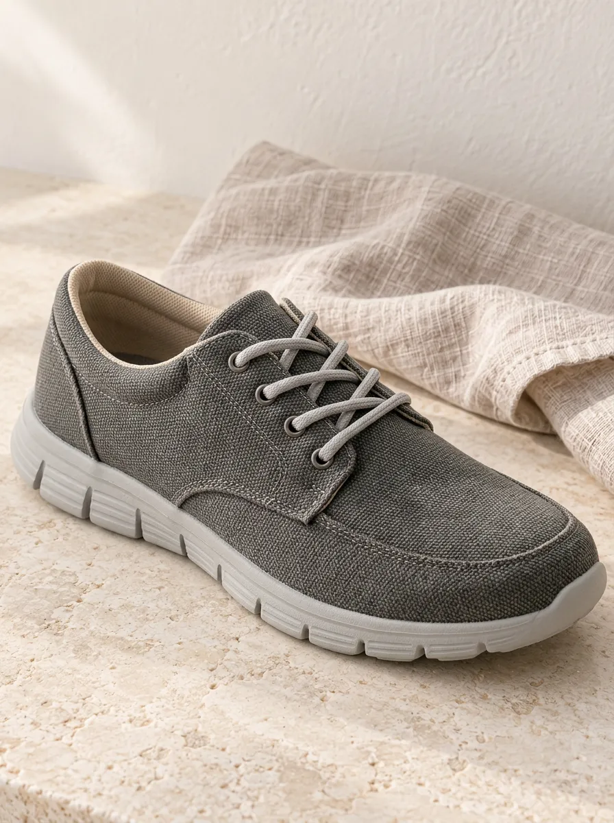 Men's Youthful Refined Casual Minimalist Soft Sole Canvas Shoes