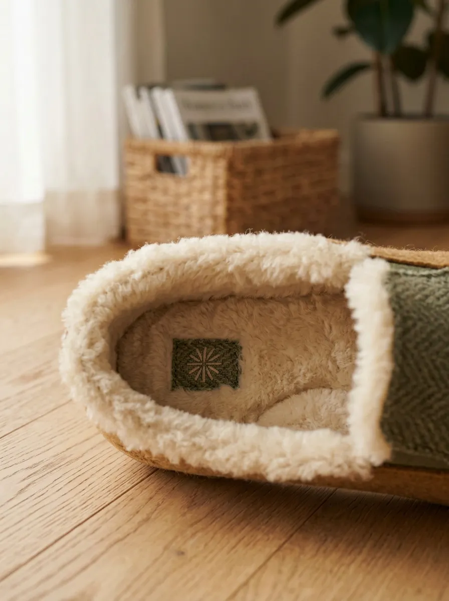 Casual Herringbone Fleece Lined Essential Unisex Warm Wool Shoes