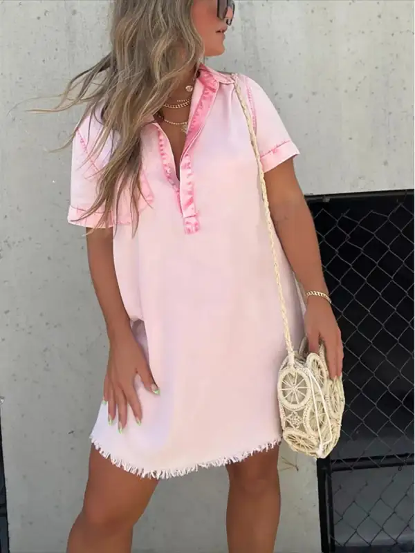 Short Sleeve Dress Casual