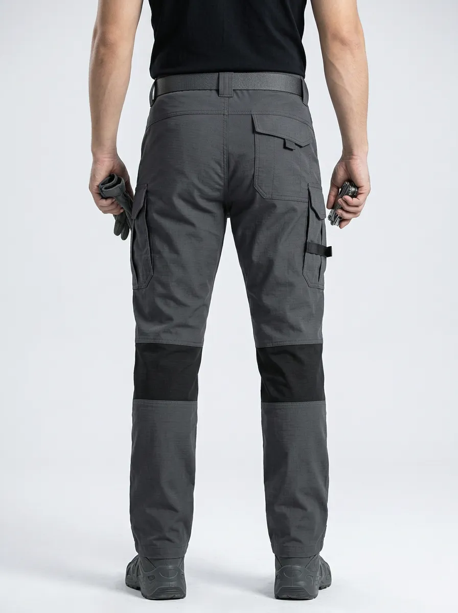 Field Utility with Reinforced Knees Multi-Pocket Workwear Cargo Pants