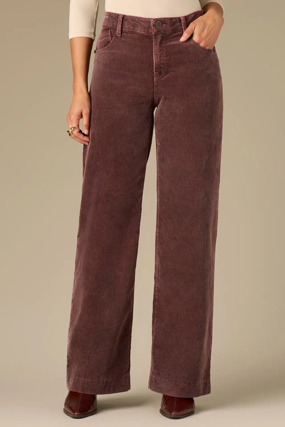 High Rise Sam Wide Leg Woven Pants
