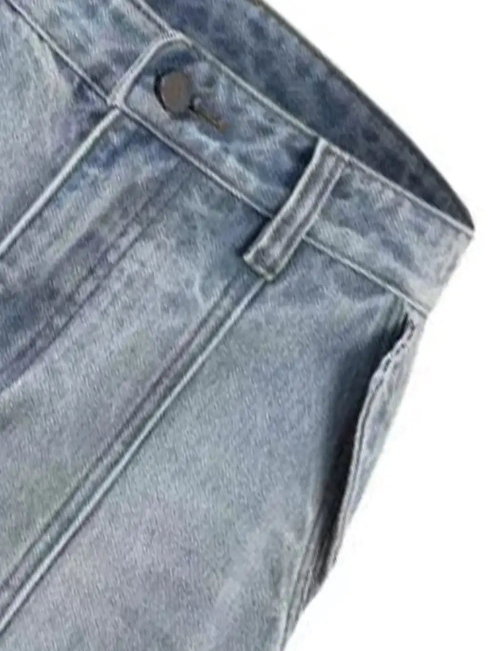 Barrel-Leg Washed  Pants