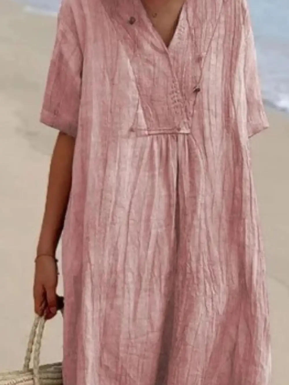 Short Sleeve Midi Dress