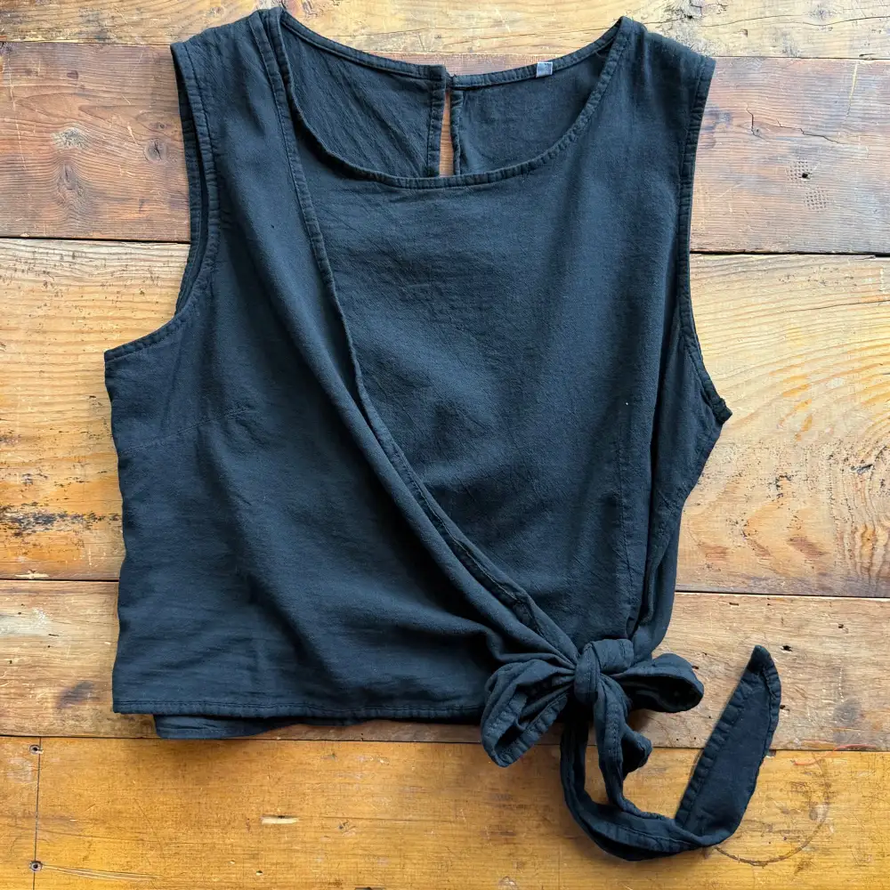 Sleeveless Cinched Waist Blouse