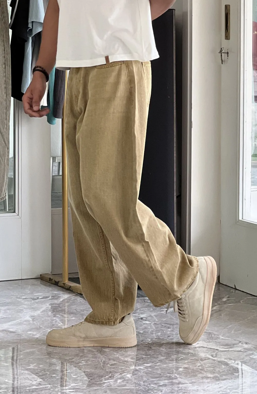 Tapered Barrel Jeans