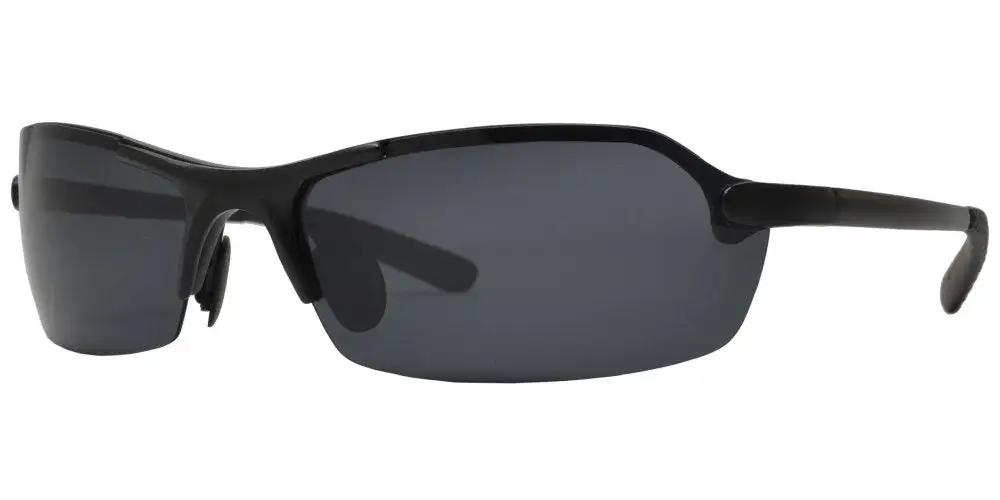 Polarized Aluminum-magnesium Alloy Full Frame Rectangular Rimless Sunglasses