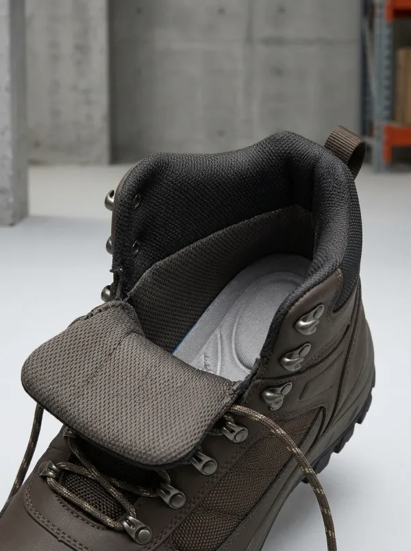 Outdoor Hiking Leather-Look Men's Waterproof Work Boots