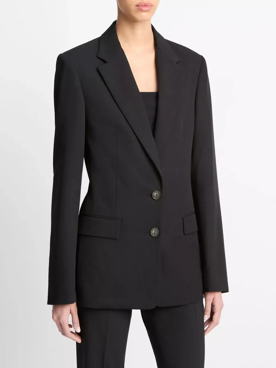Casual Double-Breasted Blazer