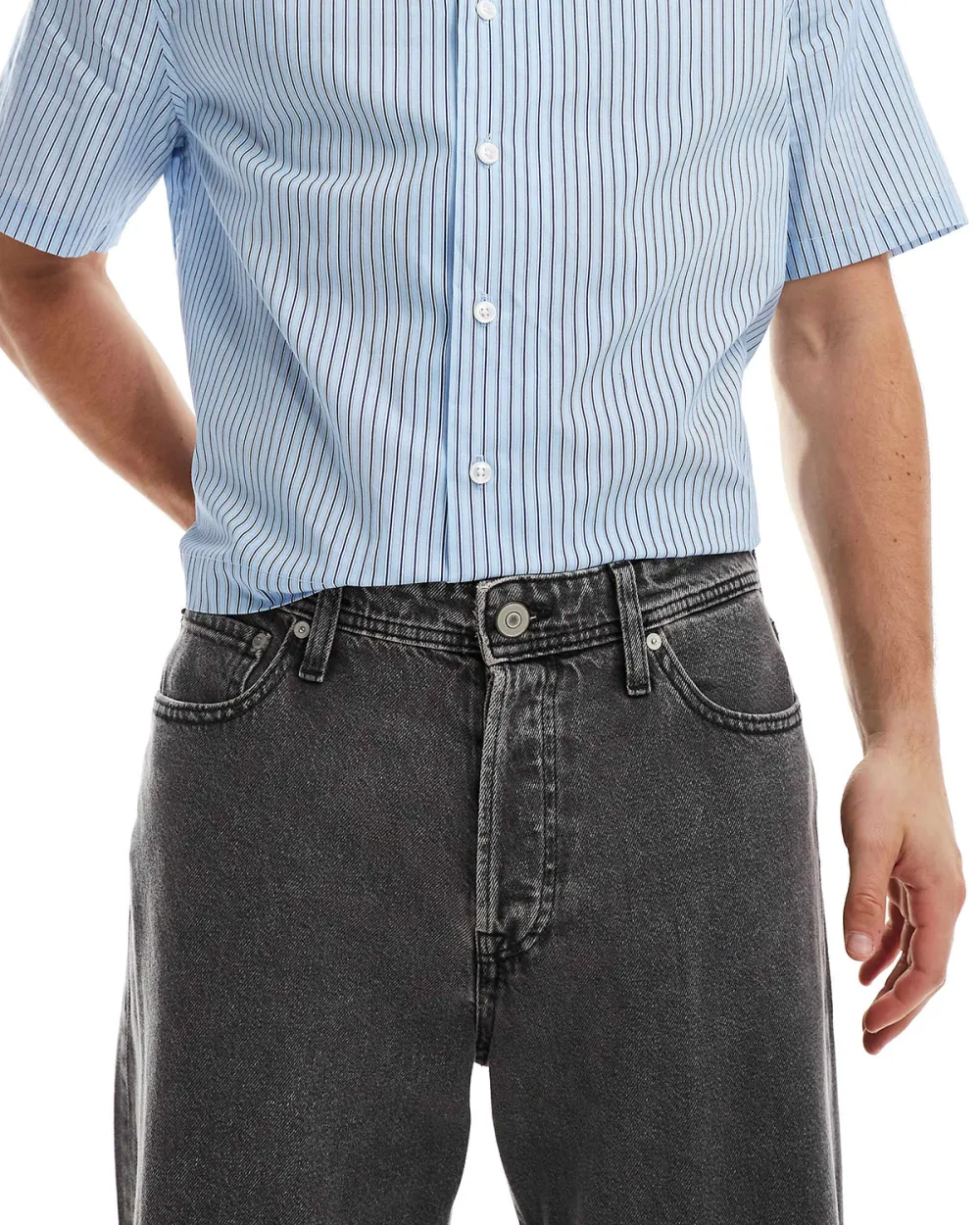 Baggy Jean In Washed Grey