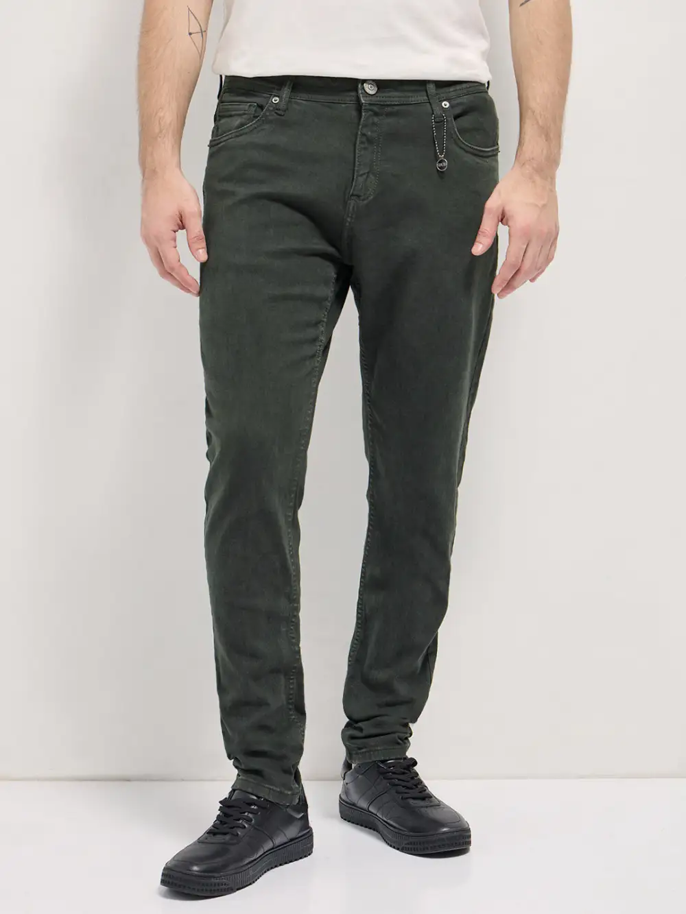 Sport Styled Stretch Pocket Cotton Jeans