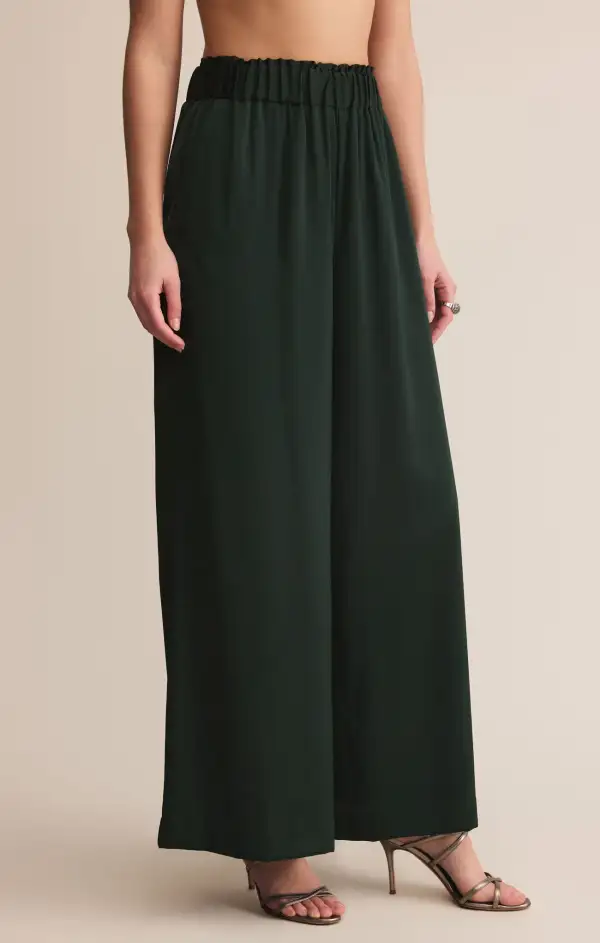 Satin Finish Tailored Fit Pants