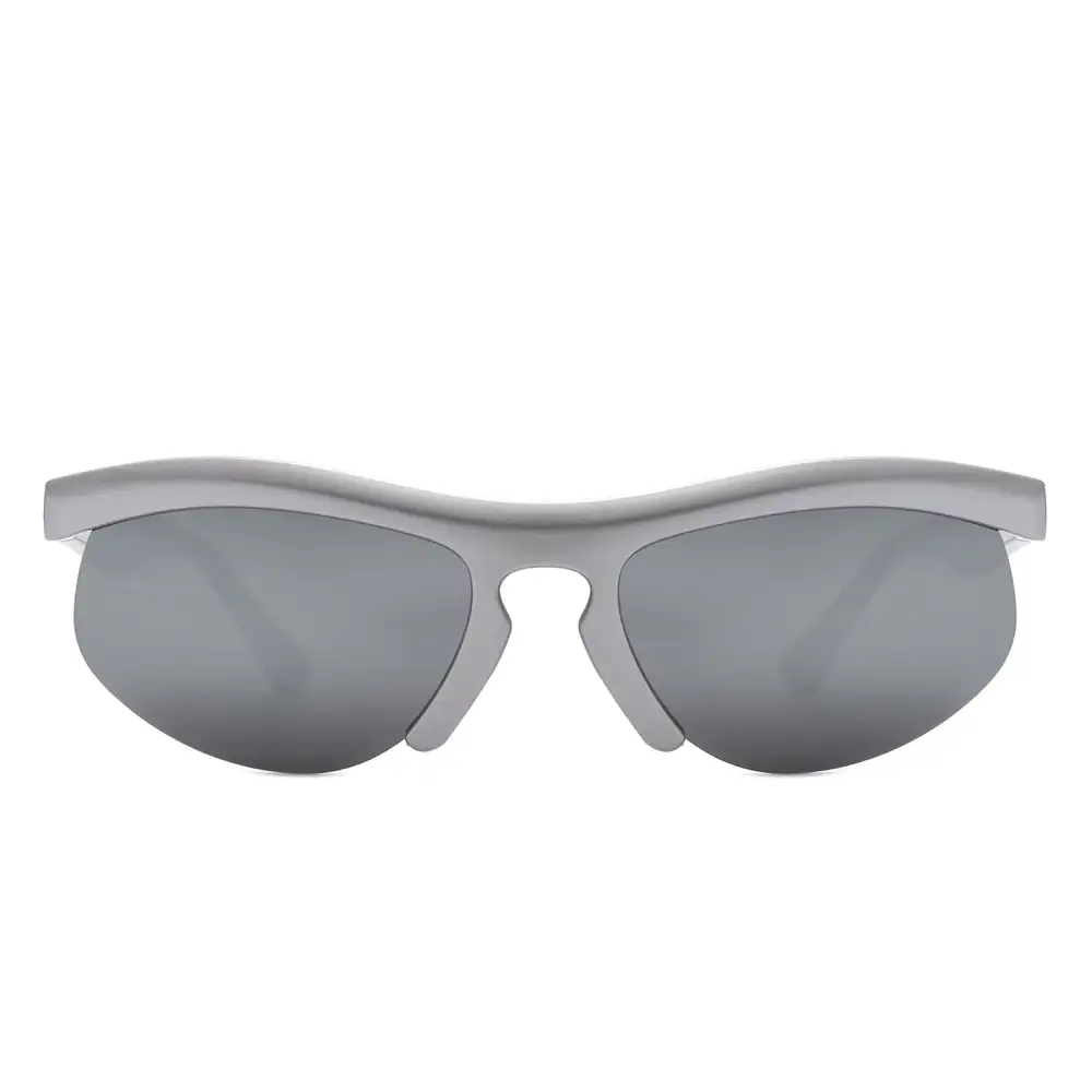 Rectangle Half Frame Sport Square Sunglasses
