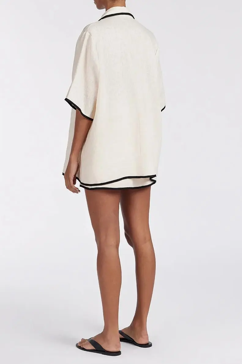 CREAM LINEN SHIRT